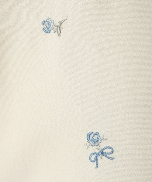 F i.n.t（フィント）の「【セットアップ対応】小花刺繍ショートシャツジャケット　夏服（その他アウター・レディース・ブルーグレー/アイボリー・FREE）」の22枚目の写真