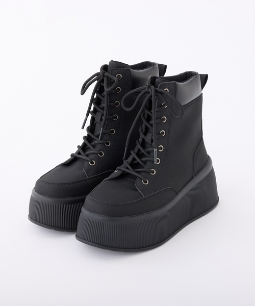 セール】ボリュームソールトレッキングショートブーツ（ブーツ）｜one