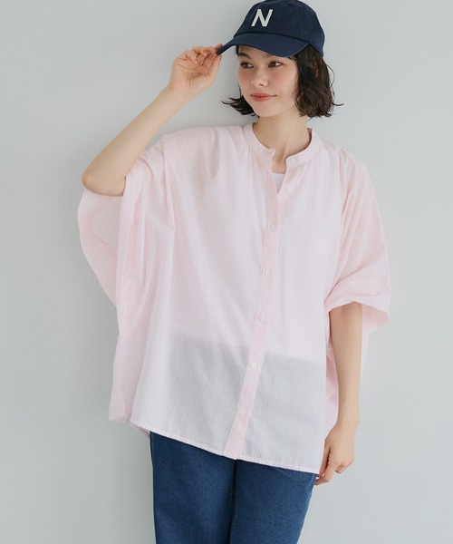 コットンボイルポンチョシャツ（シャツ/ブラウス）｜coca（coca