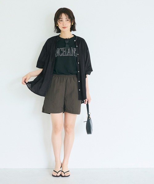 coca(coca)(コカ)の「\再入荷/ コットンボイルポンチョシャツ(シャツ/ブラウス・レディース・B/ホワイト/A/ブラック・L/M)」の6枚目の写真