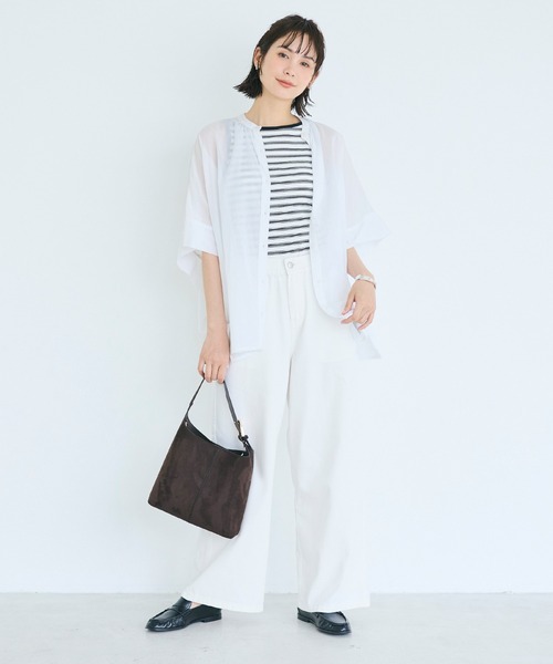 coca(coca)(コカ)の「\再入荷/ コットンボイルポンチョシャツ(シャツ/ブラウス・レディース・B/ホワイト/A/ブラック・L/M)」の11枚目の写真