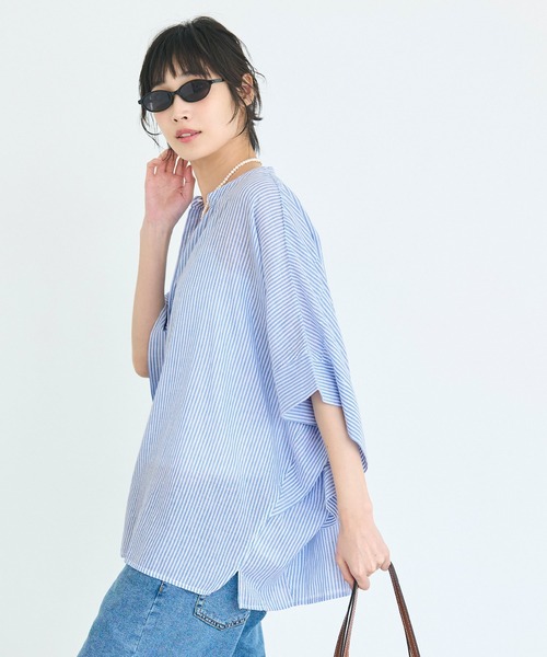coca(coca)(コカ)の「\再入荷/ コットンボイルポンチョシャツ(シャツ/ブラウス・レディース・B/ホワイト/A/ブラック・L/M)」の15枚目の写真