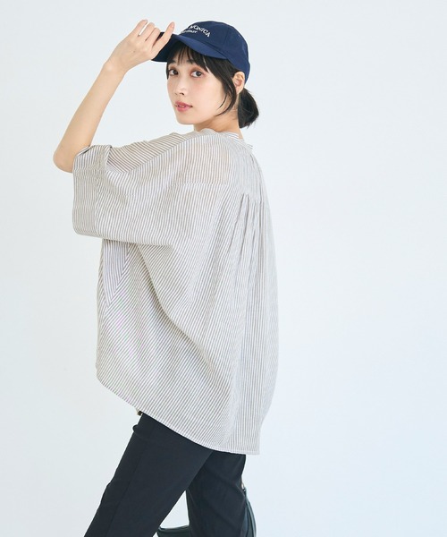 coca(coca)(コカ)の「\再入荷/ コットンボイルポンチョシャツ(シャツ/ブラウス・レディース・B/ホワイト/A/ブラック・L/M)」の19枚目の写真
