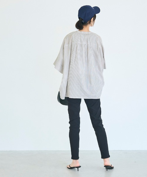 coca(coca)(コカ)の「\再入荷/ コットンボイルポンチョシャツ(シャツ/ブラウス・レディース・B/ホワイト/A/ブラック・L/M)」の20枚目の写真