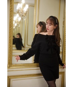 Simone Knit Mini Dress（ワンピース）｜Her lip to（ハーリップ