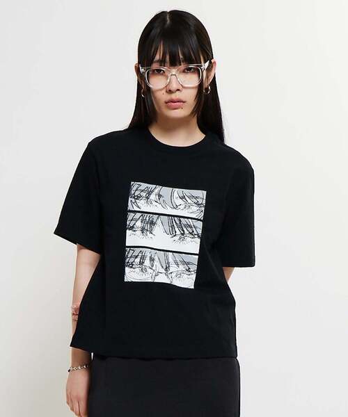 SOFFITTO（ソフィット）の「《コラボ》【Soffitto×TINDA】プリントTシャツ（Tシャツ/カットソー・レディース・ホワイト系その他2/ブラック系その他/ブラック系その他2/ホワイト系その他・FREE）」の4枚目の写真