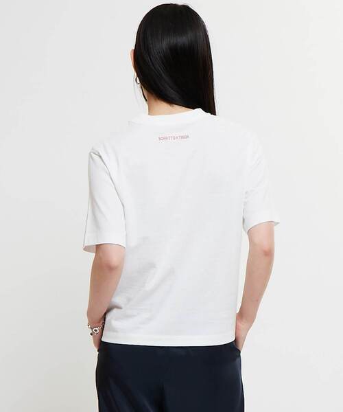 SOFFITTO（ソフィット）の「《コラボ》【Soffitto×TINDA】プリントTシャツ（Tシャツ/カットソー・レディース・ホワイト系その他2/ブラック系その他/ブラック系その他2/ホワイト系その他・FREE）」の6枚目の写真