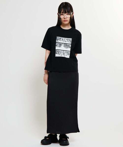 tシャツ 「コラボ」「Soffitto×TINDA」プリントTシャツ レディース コラボ》【Soffitto×TINDA】プリントTシャツ（Tシャツ