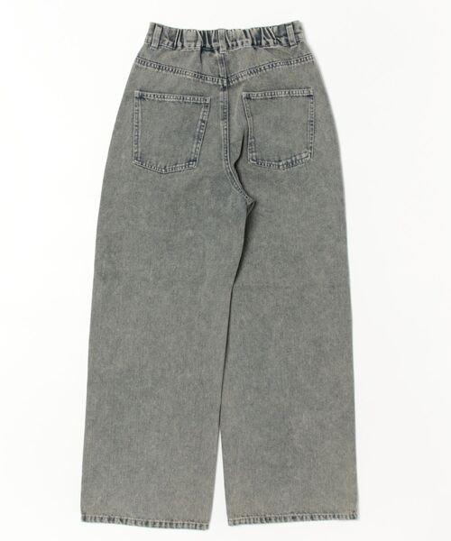 Bling Leads（ブリングリーズ）の「Z)【BLINGLEADS】825403 スタッズ付DENIM PANT（デニムパンツ・レディース・ブラック/ブルー/ケミカルウォッシュ・FREE）」の4枚目の写真