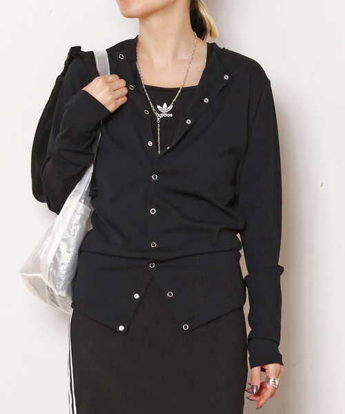 【新品／送料込】 DAWN/ダンHAORIブラック速乾性/通気性/UV DAWN/ダン】HAORI（カーディガン/ボレロ）｜AP STUDIO（エーピー