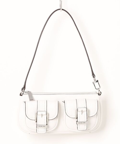MICHAEL KORS(マイケルコース)の「ZOE ぺブル レザー ポシェット ショルダー スモール(ショルダーバッグ・レディース・ホワイト系・FREE)」の5枚目の写真
