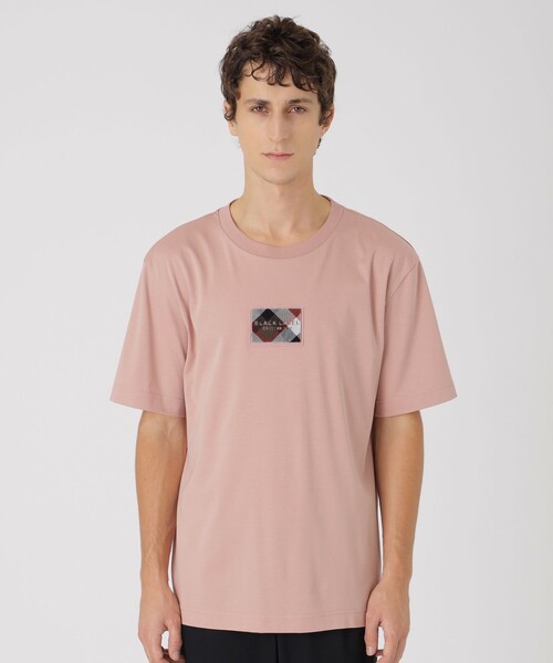 BLACK LABEL CRESTBRIDGE(ブラックレーベル・クレストブリッジ)の「ハブラシワッペンTシャツ(Tシャツ/カットソー・メンズ・オフホワイト/ピンク/ネイビー・XL/M/L)」の1枚目の写真