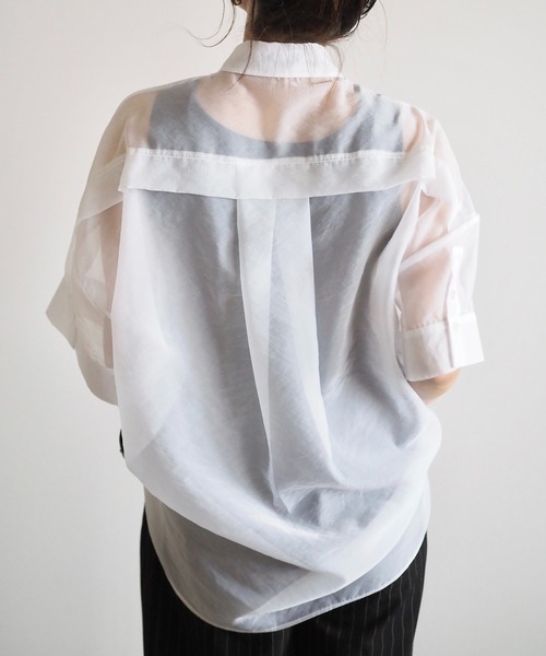 ブラウス シャツ ANC刺繍シアーシャツ レディース ANC刺繍シアーシャツ | レディースファッション通販 – ANIECA
