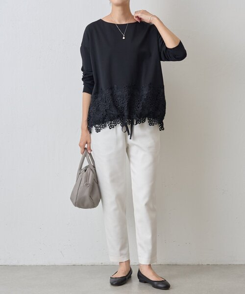 裾レースカットソー（Tシャツ/カットソー）｜BEARDSLEY（ビアズリー