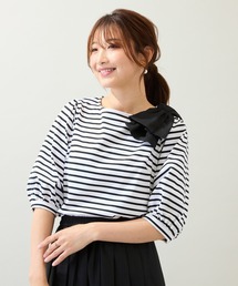 ローズティアラドットチュール 切替カットソー黒42 - メルカリ