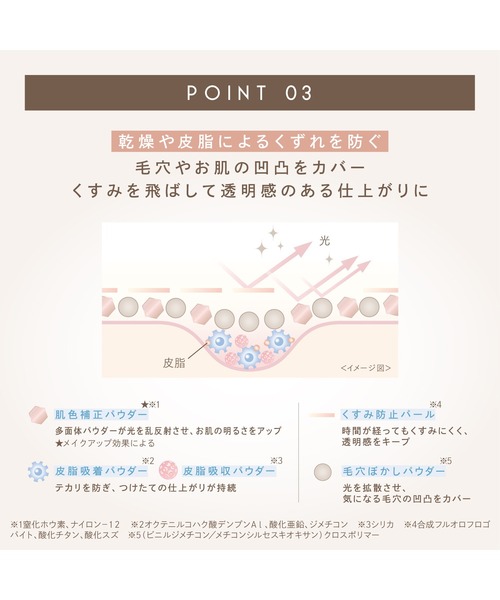 excel(エクセル)の「サナ エクセル エクストラリッチ セラムインパウダー(フェイスパウダー・レディース・EX02 グロウベージュ/EX01 シルキーベージュ/EX03 シマーピンク/EX04 シマーラベンダー・FREE)」の22枚目の写真