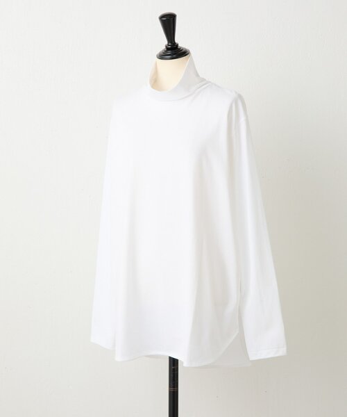 BEARDSLEY（ビアズリー）の「ハイネックカットソー（Tシャツ/カットソー・レディース・ブラック/ホワイト/ホワイト系その他・FREE）」の12枚目の写真