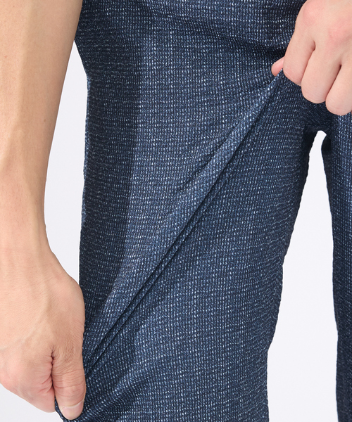 ABAHOUSE GRAY(アバハウスグレイ)の「【セットアップ対応 / 軽量 / ハイパーストレッチ】ワッシャー プリント スラックス パンツ / サマースラックス(スラックス・メンズ・ブラック系その他/チャコールグレー/ネイビー・44/46/48/50)」の12枚目の写真