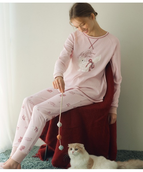 【CALNAMUR×PEACHJOHN】 あざとHARAマキパジャマ PEACH JOHN（ピーチジョン）の「あざとHARAマキパジャマ3点