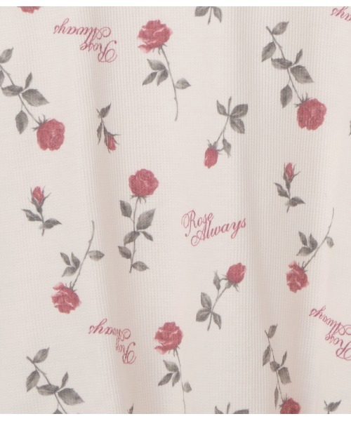 PEACH JOHN（ピーチジョン）の「【腹巻き付き◎肌ざわりの良いコットン混生地】サーマルＨＡＲＡマキパジャマ（ルームウェア/パジャマ・レディース・オフホワイト/ネイビー/ライトピンク/ライトブルーグレー/アイボリー/レッド・S/M/M/L）」の22枚目の写真