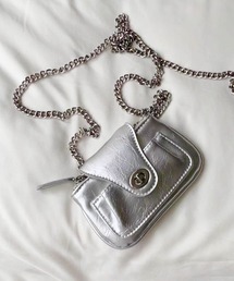 MASHIRO（マシロ）の「【MASHIRO】マルチWAY合成皮革ミニポシェット チェーン付き フラグメントケース（MA/EK112）（ショルダーバッグ）」