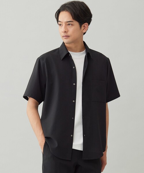 UNFILO(アンフィーロ)の「BREEZEMOVE シャツ(シャツ/ブラウス・メンズ・ブラウン系/ブラック系・SMALL/MEDIUM/LARGE)」の2枚目の写真