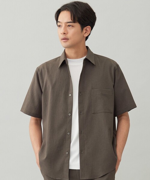 UNFILO(アンフィーロ)の「BREEZEMOVE シャツ(シャツ/ブラウス・メンズ・ブラウン系/ブラック系・SMALL/MEDIUM/LARGE)」の1枚目の写真