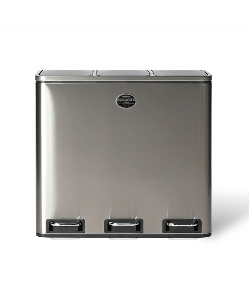 DULTON(ダルトン)の「3 COMPARTMENT BIN 54/ゴミ箱 18L×3(ダストボックス・メンズ・シルバー・FREE)」の5枚目の写真