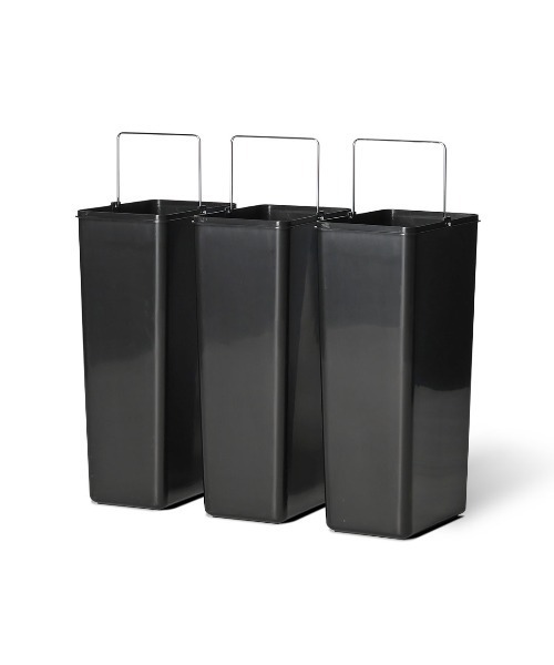 DULTON(ダルトン)の「3 COMPARTMENT BIN 54/ゴミ箱 18L×3(ダストボックス・メンズ・シルバー・FREE)」の10枚目の写真