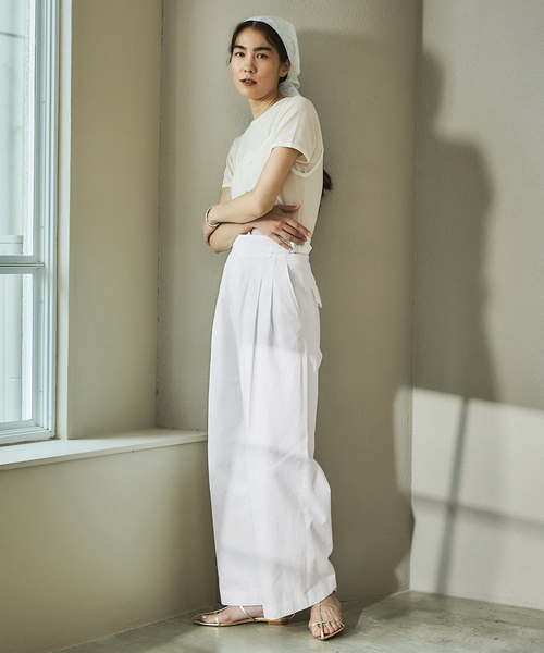 IENA（イエナ）の「グルカパンツ（その他パンツ・レディース・ホワイト・36/38）」の2枚目の写真