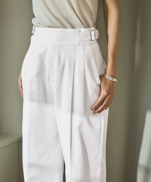 IENA（イエナ）の「グルカパンツ（その他パンツ・レディース・ホワイト・36/38）」の6枚目の写真