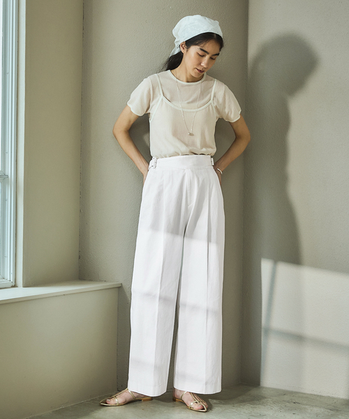 IENA（イエナ）の「グルカパンツ（その他パンツ・レディース・ホワイト・36/38）」の9枚目の写真