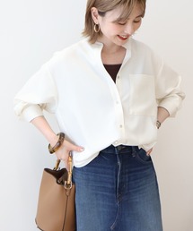 金ボタンバックシャンロングシャツ