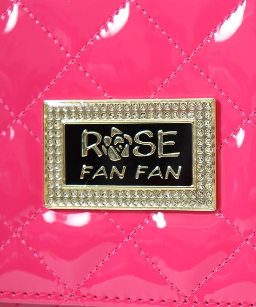 FUNALIVE(ファンアライブ)の「ROSE FANFAN エナメルキルトカブセショルダーバッグ(ショルダーバッグ・レディース・ブラック/ホワイト/ピンク・FREE)」の13枚目の写真