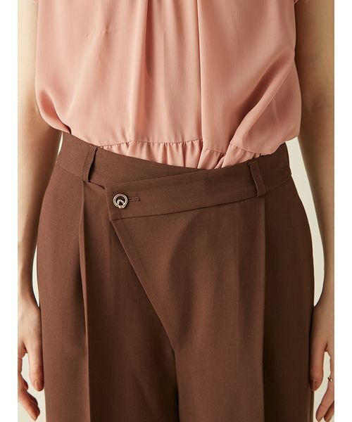 LILY BROWN（リリーブラウン）の「アシメデザインワイドパンツ（その他パンツ・レディース・グレー/ブラック/ブラウン/ベージュ・0/1）」の12枚目の写真