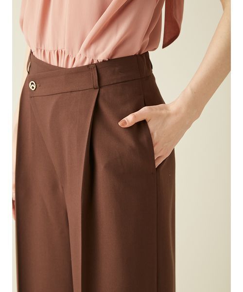 LILY BROWN（リリーブラウン）の「アシメデザインワイドパンツ（その他パンツ・レディース・グレー/ブラック/ブラウン/ベージュ・0/1）」の14枚目の写真