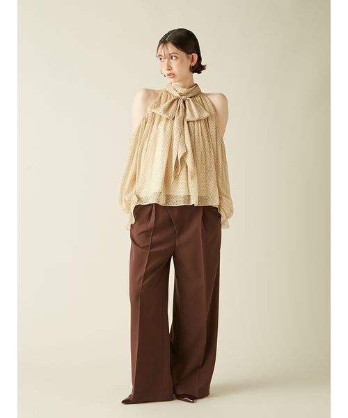 LILY BROWN（リリーブラウン）の「アシメデザインワイドパンツ（その他パンツ・レディース・グレー/ブラック/ブラウン/ベージュ・0/1）」の18枚目の写真