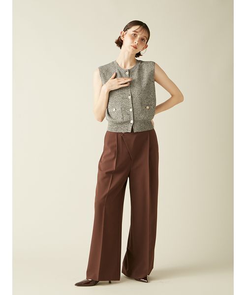 LILY BROWN（リリーブラウン）の「アシメデザインワイドパンツ（その他パンツ・レディース・グレー/ブラック/ブラウン/ベージュ・0/1）」の20枚目の写真