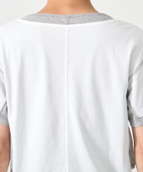 CONZ(コンズ)の「別注 LAYERD SHORT SLEEVE T-SHIRT(Tシャツ/カットソー・メンズ・ホワイト/ブラック/ダークグレー・2/3/1)」の22枚目の写真