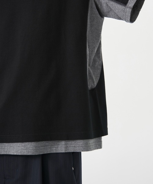 CONZ(コンズ)の「別注 LAYERD SHORT SLEEVE T-SHIRT(Tシャツ/カットソー・メンズ・ホワイト/ブラック/ダークグレー・2/3/1)」の14枚目の写真
