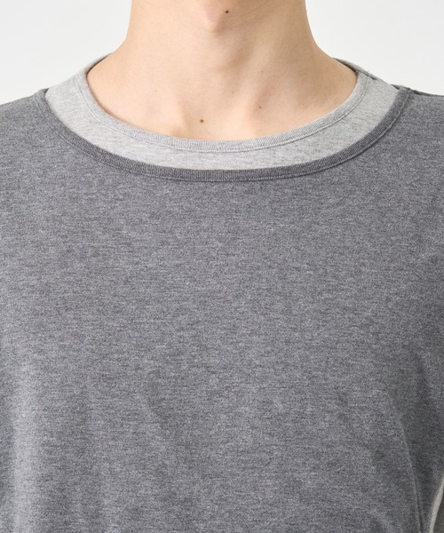 CONZ(コンズ)の「別注 LAYERD SHORT SLEEVE T-SHIRT(Tシャツ/カットソー・メンズ・ホワイト/ブラック/ダークグレー・2/3/1)」の10枚目の写真