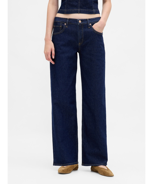 GAP(ギャップ)の「ローライズ '90s ルーズフィット デニム(デニムパンツ・レディース・インディゴブルー・29/23/27/25/28/26/30/24)」の1枚目の写真