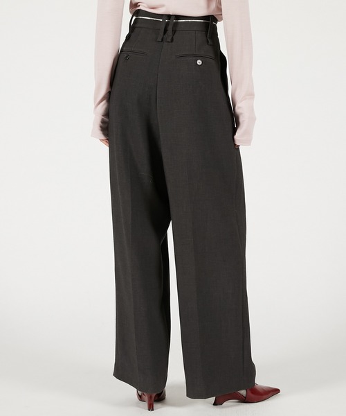 PRANK PROJECT（プランクプロジェクト）の「オーバーラップパンツ / Overlap Pants（その他パンツ・レディース・ブラック/チャコールグレー・36/38）」の19枚目の写真