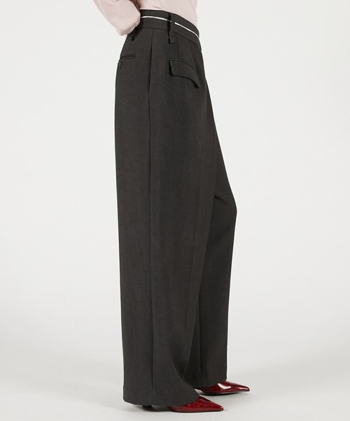 PRANK PROJECT（プランクプロジェクト）の「オーバーラップパンツ / Overlap Pants（その他パンツ・レディース・ブラック/チャコールグレー・36/38）」の18枚目の写真