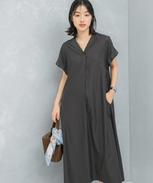 URBAN RESEARCH ROSSO WOMEN | オープンカラーベルト付ワンピース(ワンピース)