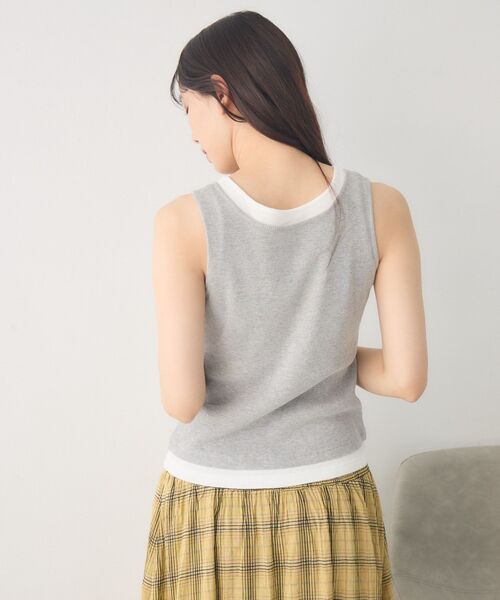 RETRO GIRL（レトロガール）の「カップ付きレイヤードタンク（タンクトップ・レディース・ブラック/ライトグレー/ブラウン・FREE）」の12枚目の写真