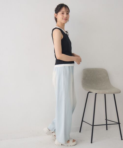 RETRO GIRL（レトロガール）の「カップ付きレイヤードタンク（タンクトップ・レディース・ブラック/ライトグレー/ブラウン・FREE）」の15枚目の写真