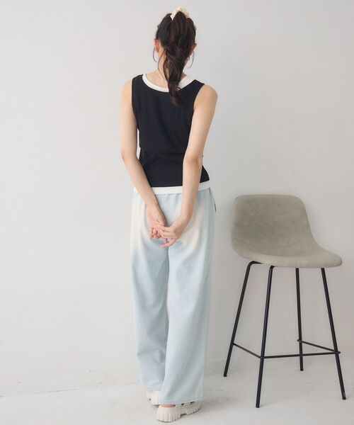 RETRO GIRL（レトロガール）の「カップ付きレイヤードタンク（タンクトップ・レディース・ブラック/ライトグレー/ブラウン・FREE）」の16枚目の写真