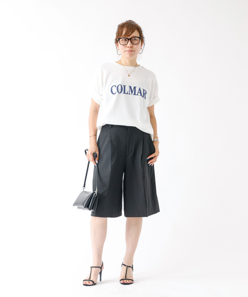 DESIGNWORKS(デザインワークス)の「リネンヴィスコースハイウエストハーフパンツ(その他パンツ・レディース・アイボリー/ブラック・36/38)」の19枚目の写真
