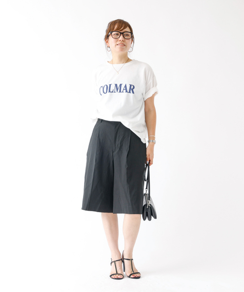 DESIGNWORKS(デザインワークス)の「リネンヴィスコースハイウエストハーフパンツ(その他パンツ・レディース・アイボリー/ブラック・36/38)」の20枚目の写真